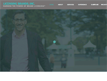 Tablet Screenshot of brandlicensingexpert.com